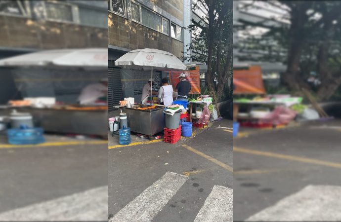 Respalda Cuevas, puestos de comida en las calles de la Cuauhtémoc, sin limpieza ni regulación