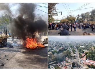 Granaderos (que ya no se llaman granaderos) reprimen a pobladores de Xochimilco