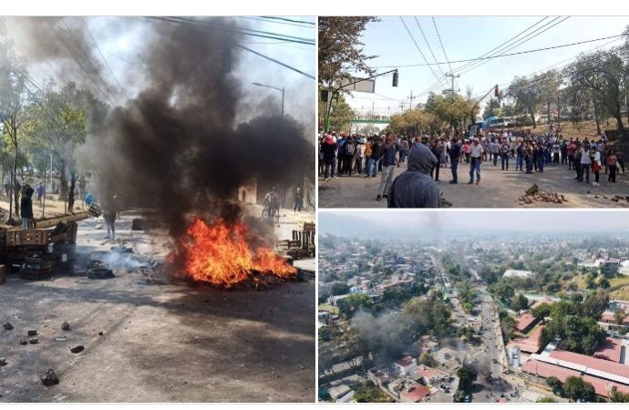 Granaderos (que ya no se llaman granaderos) reprimen a pobladores de Xochimilco