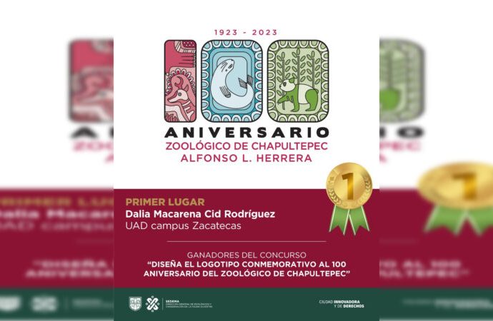 Anuncian al ganador del logotipo para conmemorar los 100 años del Zoológico de Chapultepec