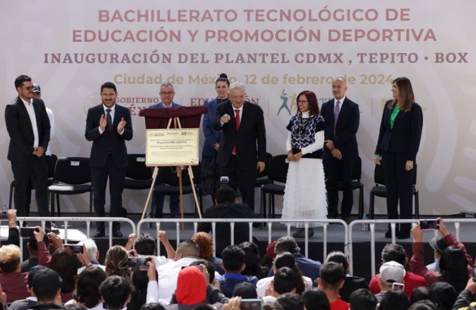 Inauguran bachillerato deportivo en Tepito
