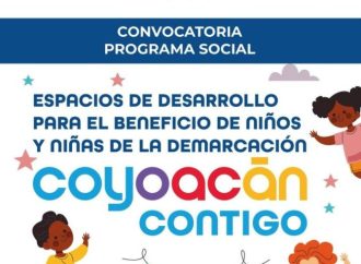 Invitan al programa social para niños “Coyoacán Contigo”