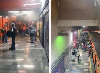 Reportan usuarios humo y aglomeraciones en L-9 del Metro CDMX