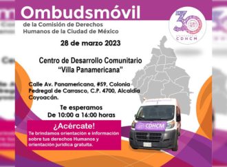 Invitan al Ombudsmóvil de CDHCDMX en Coyoacán