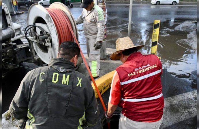 Tras fuerte lluvia en Tláhuac, alcaldesa activa ‘Operativo Tláloc’