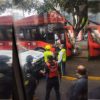 Choque de Metrobús contra un árbol deja  20 heridos