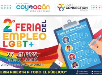 Invitan a la   Segunda Feria del Empleo LGBTQ+ en Coyoacán