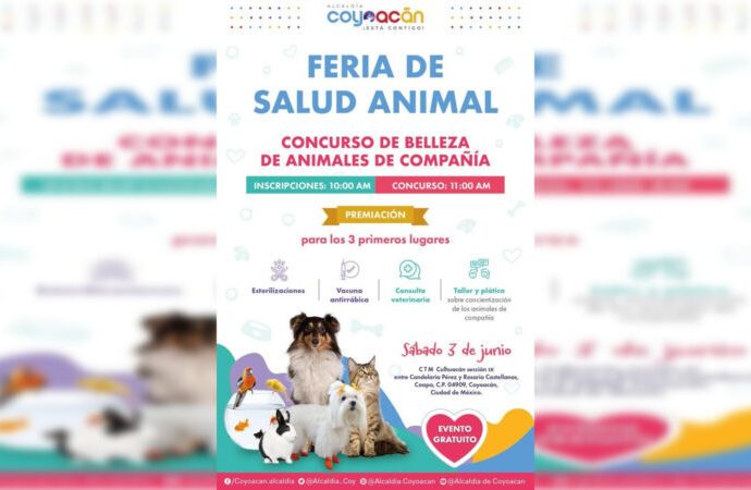 Invita Coyoacán a Ferias de Salud Animal