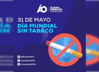 Conmemora Alcaldía ÁO el Día Mundial sin Tabaco