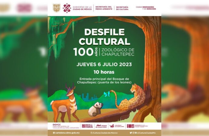 Anuncian desfile cultural por el centenario del Zoológico de Chapultepec