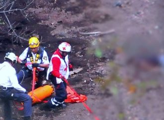 Hombre cae al fondo del volcán Xitle en Tlalpan