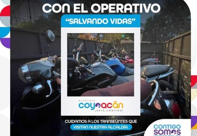 Continúa el Operativo «Salvando Vidas» en Alcaldía Coyoacán