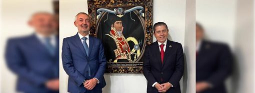 Se reúne Giovani Gutiérrez con embajador de Italia en México