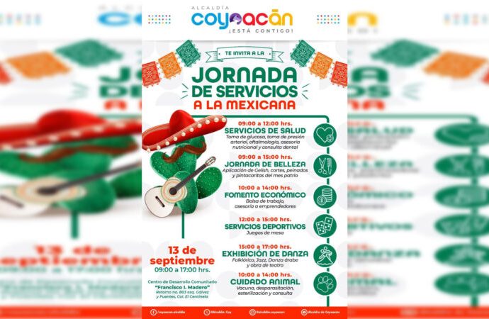 Invita Coyoacán a la ‘Jornada de Servicios a la Mexicana’