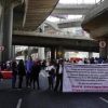 Manifestantes de R-100 protestan frente a CNDH