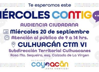 Invita Alcaldía Coyoacán al «Miércoles Contigo»
