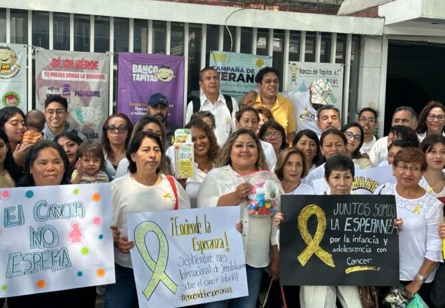 Entrega Nueva Aztlán media tonelada de tapitas para el tratamiento de niñas y niños con cáncer