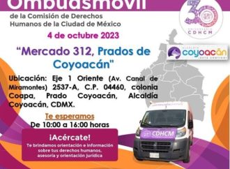 Invita Alcaldía Coyoacán al Ombudsmóvil de CDHCDMX