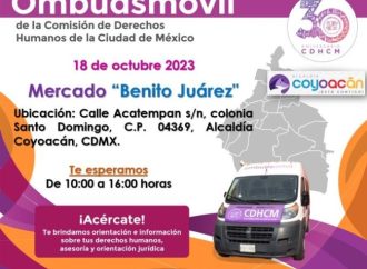 Llega el Ombudsmóvil de CDHCDMX a Coyoacán