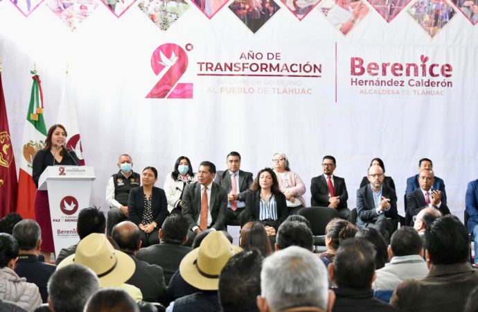 Berenice Hernández rinde Segundo Informe de Actividades al Pueblo de Tláhuac