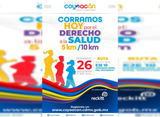 Invita Coyoacán al evento “Corramos Hoy por el Derecho a la Salud»