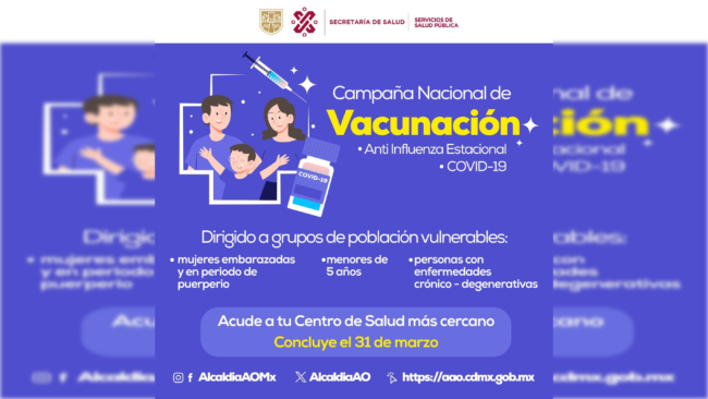 Continúa la Jornada Nacional de Vacunación en ÁO