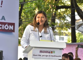 La candidata de Morena a Azcapotzalco, Nancy Núñez, desdeña a empresarios